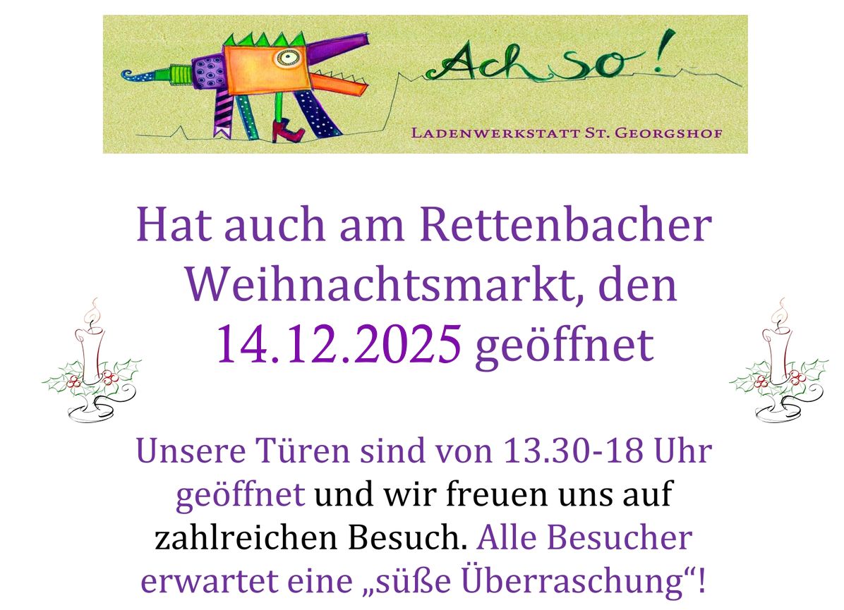 Einladung Tag der offenen Tür in der Ladenwerkstatt AchSo!